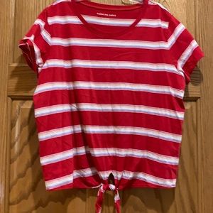 American Eagle Outfitters Tie-front T-Shirt